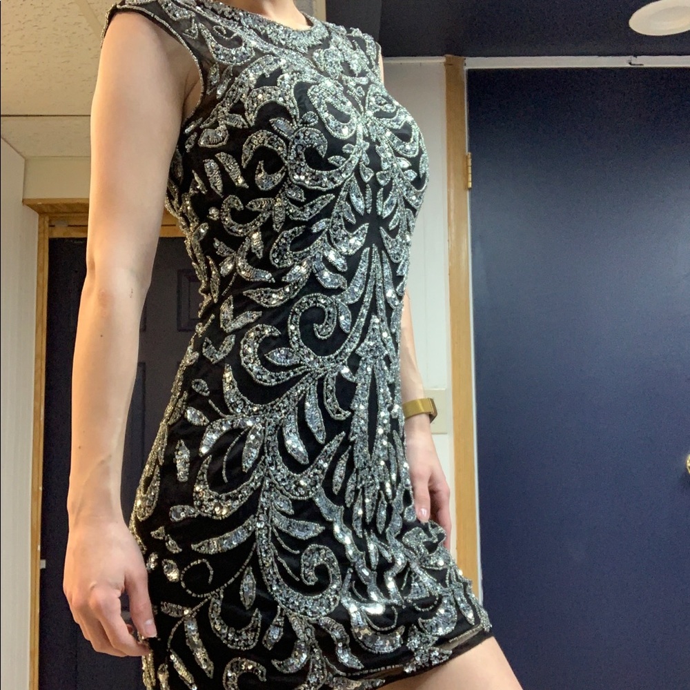 Short Black Sparkly Dress